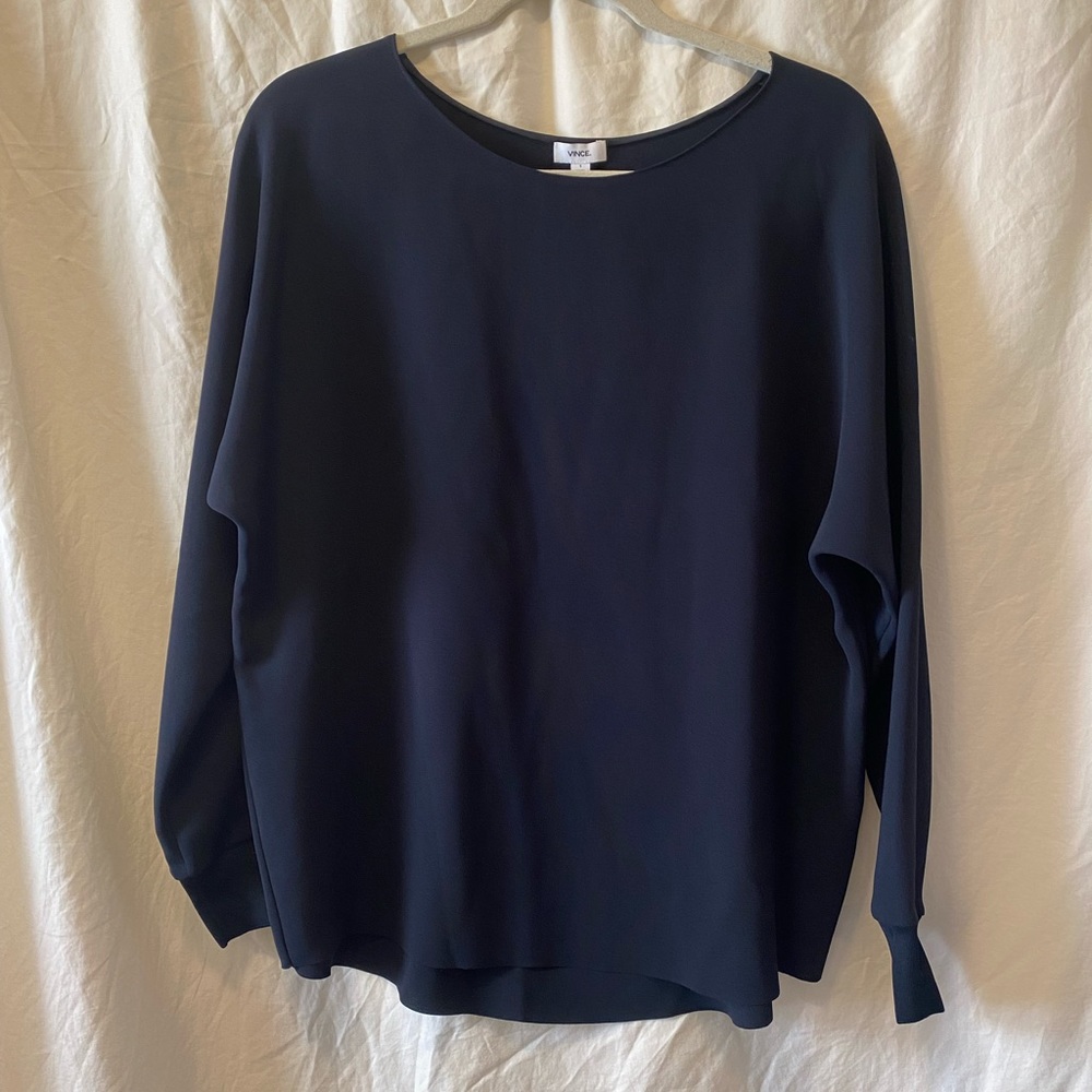 VINCE Rib Cuff Dolman Blouse. NWT. Size Small.